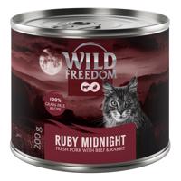 6x200g Wild Freedom Red Meat Ruby Midnight - sertés, marha & nyúl nedves eledel macskáknak