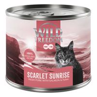 6x200g Wild Freedom Red Meat Scarlet Sunrise - sertés, lazac & tonhal nedves eledel macskáknak