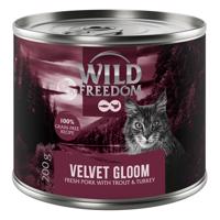 6x200g Wild Freedom Red Meat Velvet Gloom - sertés, pulyka & pisztráng nedves macskatáp