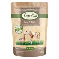 6x300g Lukullus Naturkost kacsa & borjú (gabonamentes) tasakos nedves kutyatáp 20% árengedménnyel