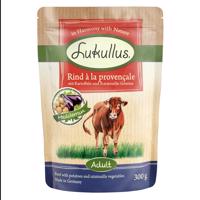 6x300g Lukullus Naturkost marha à la provençale (gabonamentes) tasakos nedves kutyatáp 20% árengedménnyel