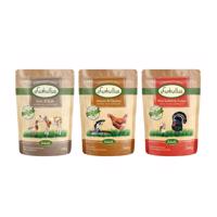 6x300g Lukullus tasakos nedves kutyatáp Vegyes csoma vadnyúl & pulyka / kacsa & borjú / lazac & csirke 20% árengedménnyel