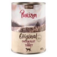 6x400g Purizon Kitten  Csirkefilé pulykával nedves macskatáp rendkívüli árengedménnyel