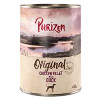 6x400g Purizon Original Adult nedves kutyatáp - ÚJ: Csirkefilé, kacsa, sárgarépa & szeder