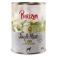 6x400g Purizon Single Meat Bárány & komlóvirág nedves kutyatáp