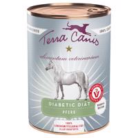 6x400g Terra Canis Alimentum Veterinarium Diabetic Diet ló nedves kutyatáp