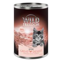 6x400g Wild Freedom Kitten Great Desert - pulyka & csirke nedves macskatáp 5+1 ingyen