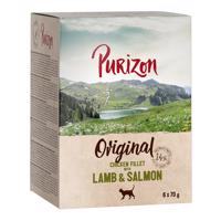 6x70g Purizon Adult Csirkefilé, bárány & lazac tasakos gabonamentes nedves macskatáp 10% árengedménnyel