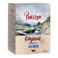 6x70g Purizon Adult Csirkefilé & lazac tasakos gabonamentes nedves macskatáp 10% árengedménnyel