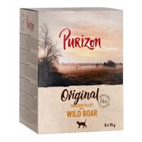 6x70g Purizon Adult Csirkefilé & vaddisznó tasakos gabonamentes nedves macskatáp 10% árengedménnyel