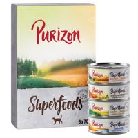 6x70g Purizon Superfoods nedves macskatáp vegyesen 10% árengedménnyel