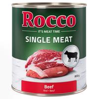 6x800g Rocco Single Meat Marha nedves kutyatáp
