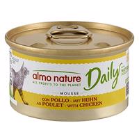 6x85g Almo Nature Daily Menu Csirke mousse nedves macskatáp 5+1 ingyen