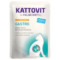 6x85g Kattovit Gastro tasakos nedves macskatáp-csirke & rizs