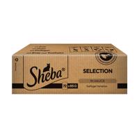 72x85g Sheba Selection szószban szárnyasválogatás nedves macskatáp