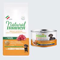 7kg Natural Trainer Sensitive No Gluten Adult Small bárány száraz kutyatáp+150g Natural Trainer Sensitive No Gluten Small & Toy Adult sertés nedves kutyatáp ingyen