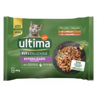 96x85g Ultima Cat Sterilized Csirke & lazac nedves macskatáp