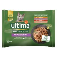 96x85g Ultima Cat Sterilized  Húsváltozatok nedves macskatáp