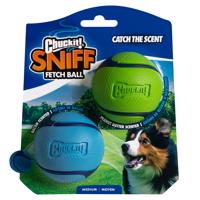 Chuckit! Sniff Fetch Ball Duo Pack kutyajáték - M méret: 2 x kb. Ø 6,5 cm