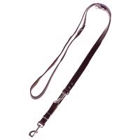 Heim szegecselt póráz, barna - 240 cm hosszú, 20 mm széles