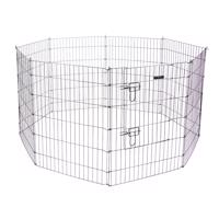 Kerbl mobil kerítés ajtóval kölyökkutyáknak és kisállatoknak 8 elem 57x78cm