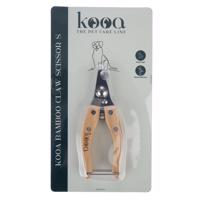 kooa bambusz karomvégó olló S méret kutyáknak, macskáknak - H 12,7 x Sz 4,7 x M 1,4 cm