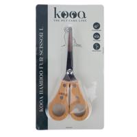 kooa bambusz szőrvágó olló L méret kutyáknak, macskáknak - H 16 x Sz 6,8 x M 1,2 cm