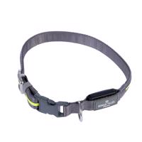 Nomad Tales Spirit USB LED nylon világító kutyanyakörv, neon-szürke S/M