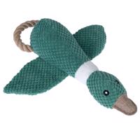 TIAKI kacsa kutyajáték kötéllel - H 35 x Sz 32,5 x M 8 cm