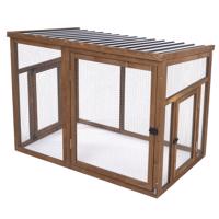 TIAKI kültéri ketrec fából 116x78x89,8 cm kisállat, csirke