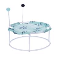 TIAKI pálmafás napozóágy pompomokkal macskáknak - Ø 45 x M 19 cm